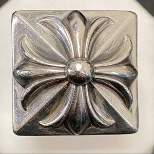 Crome Hearts sterling silver heavy ring